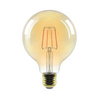 E27 6W LED Filament Lampe Globus Warmweiß 2200K 515 Lumen