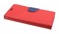 Elegante Buch-Tasche Hülle für das SONY XPERIA XA2 ULTRA in Rot-Blau Leder Optik Wallet Book-Style Cover Schale @ cofi1453®