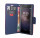 Elegante Buch-Tasche Hülle für das SONY XPERIA XA2 ULTRA in Rot-Blau Leder Optik Wallet Book-Style Cover Schale @ cofi1453®
