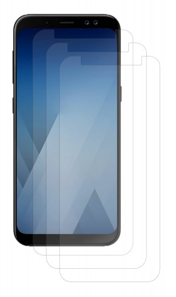 3x Folien Bildschrim Folie UltraClear Schutz für Samsung Galaxy A8 2018 A530F @ cofi1453®