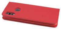Elegante Buch-Tasche Hülle Smart Magnet für das HUAWEI P20 LITE Leder Optik Wallet Book-Style Cover in Rot Schale