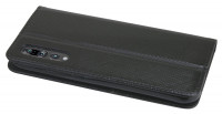 Elegante Buch-Tasche Hülle Smart Magnet für das HUAWEI P20 PRO Leder Optik Wallet Book-Style Cover in Schwarz Schale