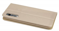 Elegante Buch-Tasche Hülle Smart Magnet für das HUAWEI P20 PRO Leder Optik Wallet Book-Style Cover in Gold Schale