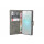 Elegante Buch-Tasche Hülle für das Sony Xperia XZ2 in Anthrazit Leder Optik Wallet Book-Style Cover Schale