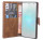Elegante Buch-Tasche Hülle für das Sony Xperia XZ2 in Braun Leder Optik Wallet Book-Style Cover Schale