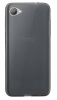 HTC DESIRE 12//Silikon Hülle Tasche Case Zubehör Gummi Bumper Schale Schutzhülle Zubehör in Smoke