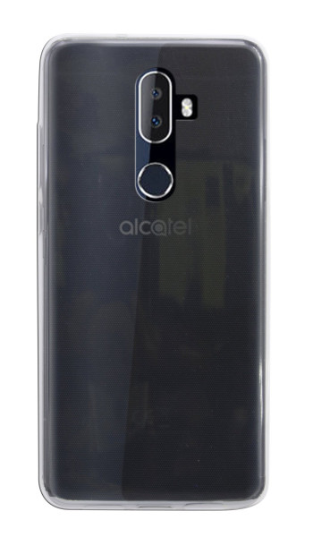 Alcatel 3V (5099D)//Silikon Hülle Tasche Case Zubehör Gummi Bumper Schale Schutzhülle Zubehör Transparent