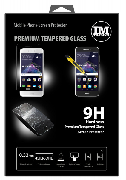 Huawei P8 LITE 2017//Premium Tempered SCHUTZGLAS 3D FULL COVERED in Schwarz Panzerglas Schutz Glas extrem Kratzfest