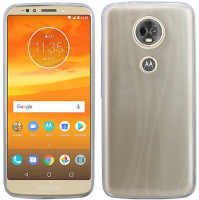 Motorola Moto E5 PLUS//Silikon Hülle Tasche Case Zubehör Gummi Bumper Schale Schutzhülle Zubehör in Transparent
