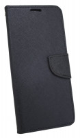 Elegante Buch-Tasche Hülle für SAMSUNG GALAXY A6 PLUS (A605F) in Schwarz Leder Optik Wallet Book-Style Cover Schale