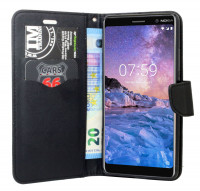 Elegante Buch-Tasche Hülle für das Nokia 7 PLUS...