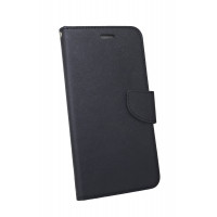 Elegante Buch-Tasche Hülle für das Nokia 7 PLUS in Schwarz Leder Optik Wallet Book-Style Cover Schale