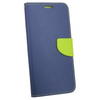Elegante Buch-Tasche Hülle für SAMSUNG GALAXY A6 (A600F) in Blau-Grün Leder Optik Wallet Book-Style Cover Schale