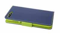 Elegante Buch-Tasche Hülle für das HONOR 7A in Blau-Grün Leder Optik Wallet Book-Style Cover Schale