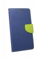 Elegante Buch-Tasche Hülle für das Nokia 6.1 (2018) in Blau Leder Optik Wallet Book-Style Cover Schale