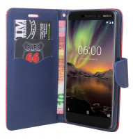 Elegante Buch-Tasche Hülle für das Nokia 6.1...