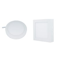 LED Downlight Panel Rund Viereck Neutralweiß 12W...