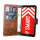 Elegante Buch-Tasche Hülle für das HUAWEI P SMART in Braun Leder Optik Wallet Book-Style Cover Schale