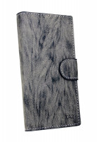 Elegante Buch-Tasche Hülle für das SONY XPERIA XA2 in Anthrazit Leder Optik Wallet Book-Style Cover Schale
