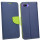 Elegante Buch-Tasche Hülle für das HONOR 10 in Blau-Grün Leder Optik Wallet Book-Style Cover Schale