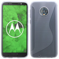 Motorola G6 Handy Silikon Schutzhülle Cover Case Schwarz