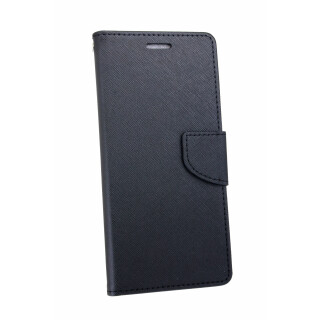 Elegante Buch-Tasche Hülle für das HONOR 7C in Schwarz Leder Optik Wallet Book-Style Cover Schale