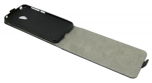 cofi1453 Klapptasche Schutztasche Schutzhülle kompatibel mit Alcatel 1C (5003D) Flip Tasche Hülle Zubehör Etui in Schwarz Tasche Hülle