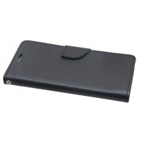 Elegante Buch-Tasche Hülle für MOTOROLA MOTO G6 PLAY in Schwarz Leder Optik Wallet Book-Style Cover Schale