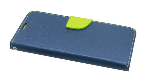 Elegante Buch-Tasche Hülle für das HONOR 7C in Blau-Grün Leder Optik Wallet Book-Style Cover Schale