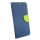 Elegante Buch-Tasche Hülle für das LG G7 ThinQ in Blau-Grün Leder Optik Wallet Book-Style Cover Schale