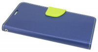 Elegante Buch-Tasche Hülle für das LG K11 in Blau-Grün Leder Optik Wallet Book-Style Cover Schale