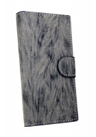Elegante Buch-Tasche Hülle für das SONY XPERIA XA2 ULTRA in Anthrazit Leder Optik Wallet Book-Style Cover Schale