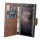 Elegante Buch-Tasche Hülle für das SONY XPERIA XA2 ULTRA in Braun Leder Optik Wallet Book-Style Cover Schale