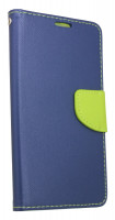 Elegante Buch-Tasche Hülle für das Nokia 6.1 Plus (2018)  in Blau-Grün Leder Optik Wallet Book-Style Cover Schale @ cofi1453®