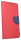 Elegante Buch-Tasche Hülle für das  NOKIA 6.1 Plus (2018) in Rot-Blau Leder Optik Wallet Book-Style Cover Schale @ cofi1453®