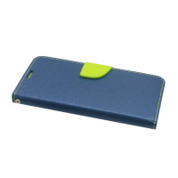 Elegante Buch-Tasche Hülle für das HONOR 7C PRO in Blau-Grün Leder Optik Wallet Book-Style Cover Schale