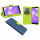 Elegante Buch-Tasche Hülle für das HONOR 7C PRO in Blau-Grün Leder Optik Wallet Book-Style Cover Schale