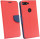 Elegante Buch-Tasche Hülle für das HONOR 7C PRO in Rot-Blau Leder Optik Wallet Book-Style Cover Schale