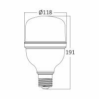 E27 40W LED Leuchtmittel sehr helle Lampe Kaltweiß 6500K 3480 lm Leuchtmittel ersetzt 200W Glühbirne 360° Abstrahlwinkel