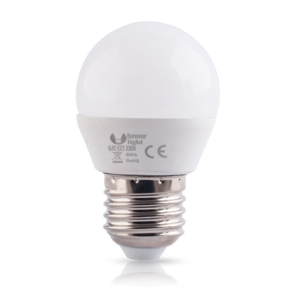 10er Pack E27 6W LED Glühbirne Leuchtmittel Kugelform Kaltweiß 6000K 480 Lumen Ersetzt 40 W Glühlampe Leuchtmittel Energiesparlampe