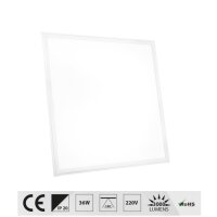 36W Kaltweiß LED Panel Deckenleuchte Eckig 3000 lm...