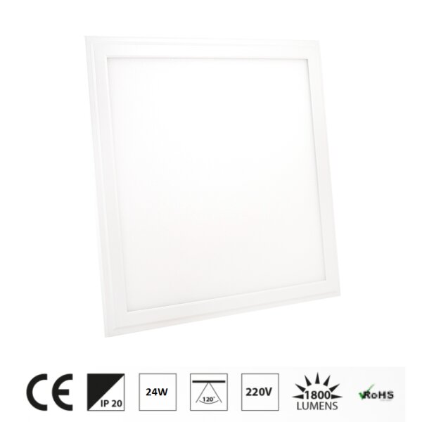 2x 24W Warmweiß LED Panel Deckenleuchte Eckig 1800 lm