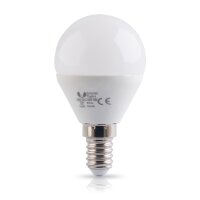 6x E14 4W LED Leuchtmittel Warmweiß Kugelform 6er Pack Ersetzt 30W Glühbirne Energiesparlampe Glühlampe Energieklasse A+