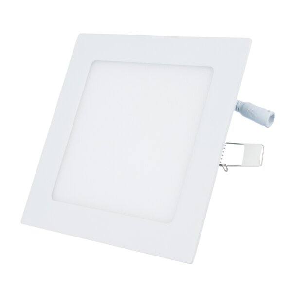 5x LED Panel Quadrat 18W Warmweiß Leuchte Ultraslim Wohnzimmer Küche Deckenleuchte Einbauleuchte Deckenlampe inkl. Trafo Wand Light