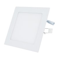 2x LED Panel Quadrat 18W Warmweiß Leuchte Ultraslim Wohnzimmer Küche Deckenleuchte Einbauleuchte Deckenlampe inkl. Trafo Wand Light