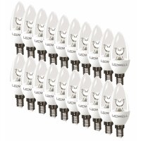 E14 5 W 20er-Set Warmweiß LED Lampe Kerze Ersetzt...