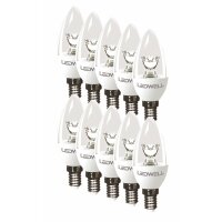 E14 5 W 10er-Set Warmweiß LED Lampe Kerze Ersetzt...