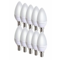 E14 4 W 10er-Set Warmweiß LED Lampe Kerze Ersetzt...