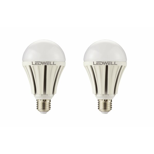 E27 24 W 2er-Set Warmweiß LED Lampe 1900 Lumen 3000 Kelvin Energiesparlampe Glühlampe Energieklasse A+