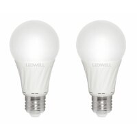 E27 12 W 2er-Set Warmweiß LED Lampe 1100 Lumen 4000...